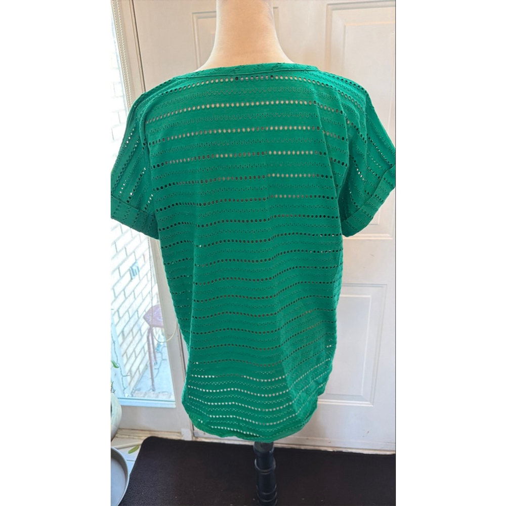 Women's Kim & Cami Green Short Sleeve Tee L - Picture 5 of 9